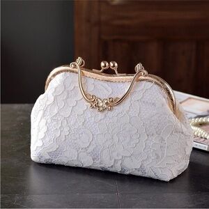 Verano Hill Vintage Lace Bag (removable strap included)